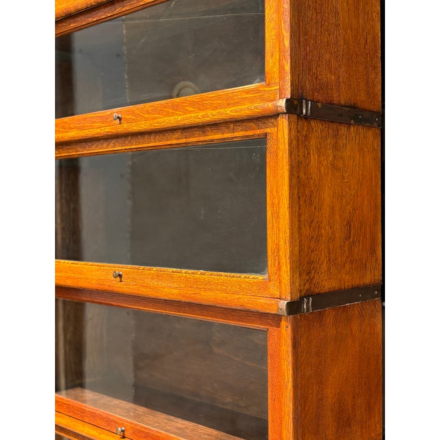 Antique Tall Bookcase in Oak from Globe Wernicke, 1890 For Sale - Image 4 of 10