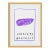February Amethyst Birthstone Print by Tatiana Alida in Gold Frame For Sale