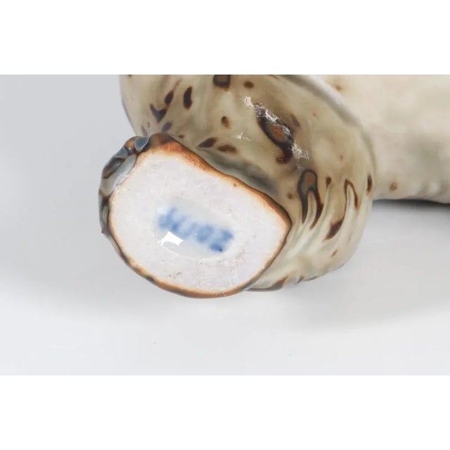 Glazed Stoneware Bear Figurine by Knud Kyhn for Royal Copenhagen, 1950s For Sale - Image 6 of 7