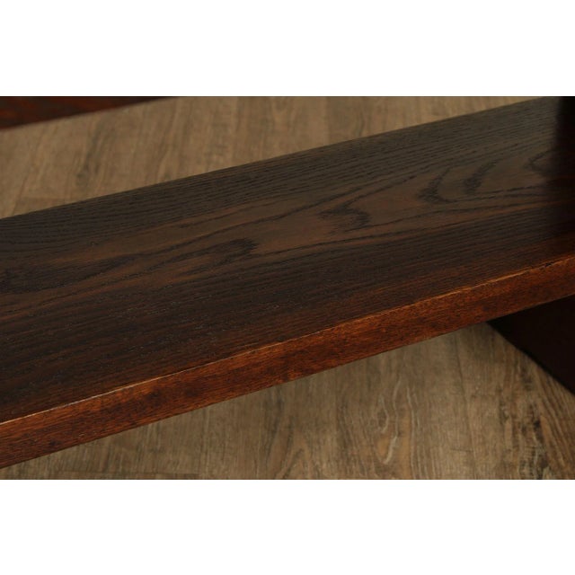 Brown Gustav Stickley Mission Oak Trestle Table For Sale - Image 8 of 12