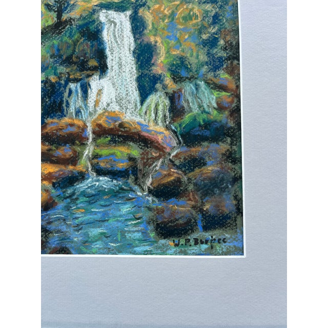 Impressionism Landscape, Pastel on Paper, Signed W. P. Burpee. For Sale - Image 9 of 10