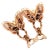 Van Cleef & Arpels Rose Gold Diamond MoP Two Butterfly Earrings Cert- 2 Pieces For Sale - Image 9 of 9