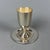 Hand-Worked Silver-Plated Brass Glasses and Coasters with Gilt Interior, 20th Century, Set of 12 For Sale - Image 4 of 11