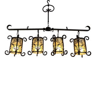 John Timberland 10828 Four Lantern Chandelier For Sale