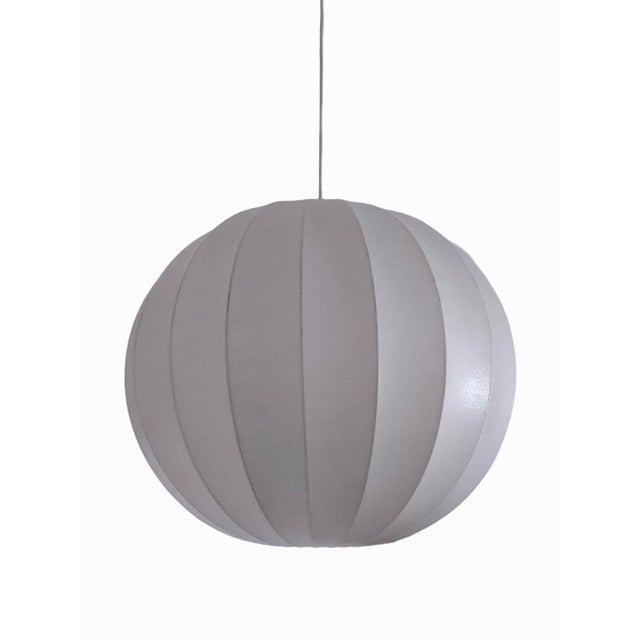 The aluminium parts have light patina, The lamp’s pull mechanism is no longer functional and the drop is fixed at 35 cm I...