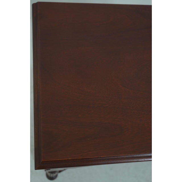 Pair of Ethan Allen Mahogany Two-Tier Nightstands For Sale - Image 15 of 18