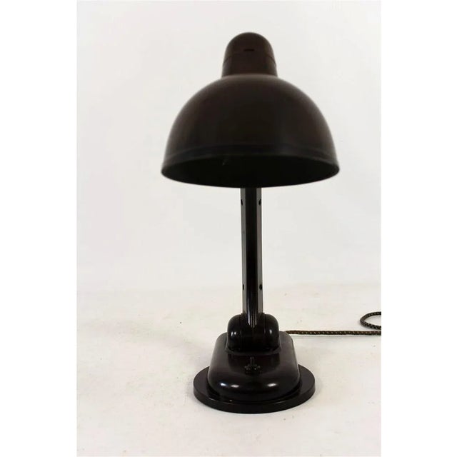Sigma Bakelite Table Lamp by Christian Dell for Heinrich Römmler, 1930s For Sale - Image 6 of 14