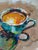 Textile Natalia Vypritskaia, the First Cup of the Day, Acrylic on Canvas For Sale - Image 7 of 12