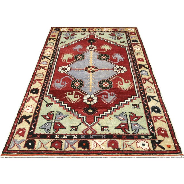 1960s 1960s Turkish Oushak Rug For Sale - Image 5 of 6