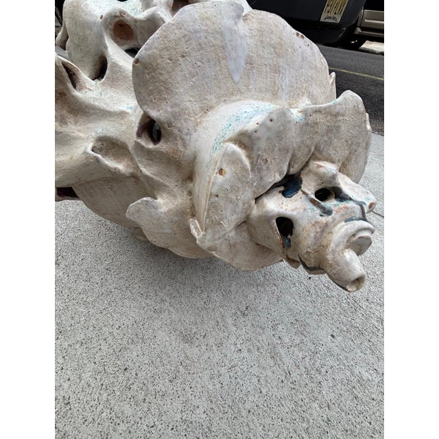 Ceramic 1990s Matthew Burton Ceramic Seashell Sculpture For Sale - Image 7 of 12