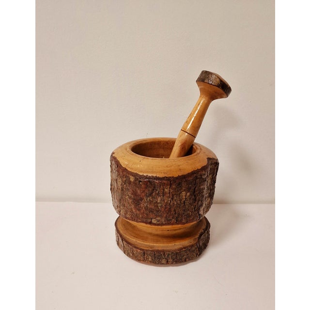 Pestle in Oak, 1970s, Set of 2 For Sale - Image 10 of 10