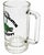 Transparent Vintage "Save the Alligator Eat a Preppy" Glass Stein For Sale - Image 8 of 9
