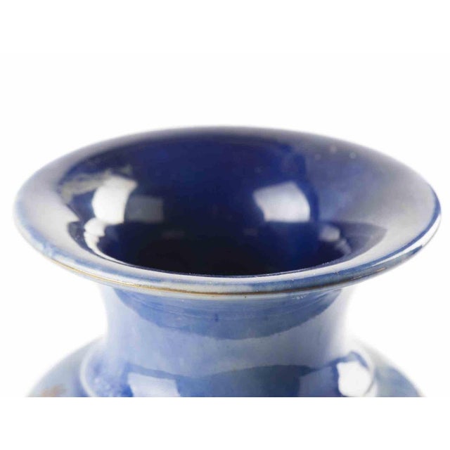 Vintage Painted Ceramic Vase For Sale - Image 4 of 7