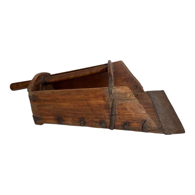Antique Large Wooden Grain Scoop For Sale