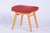 Beige Mid-Century Stool in Upholstery and Beech, Slovakia, 1960s For Sale - Image 8 of 8