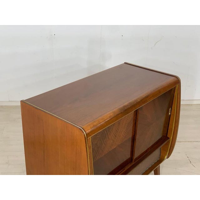 Brown Vintage Phono Cabinet, 1959 For Sale - Image 8 of 13