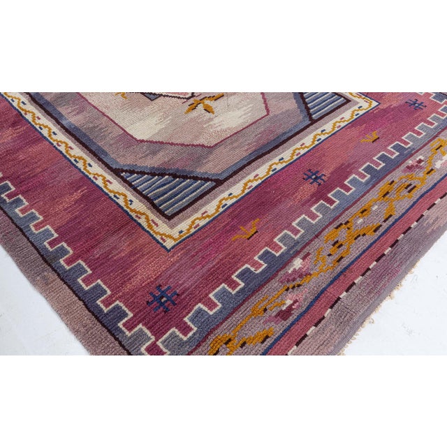 Doris Leslie Blau Mid-20th Century Swedish Pile Rug by Martha Ghan For Sale In New York - Image 6 of 9