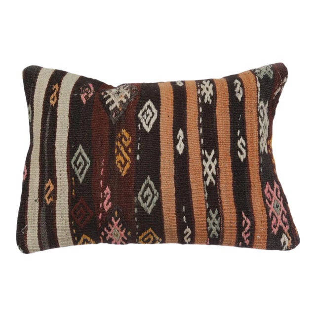Embroidered Kilim Pillow Cover For Sale