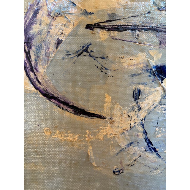 Abstract Vintage Abstract Seascape Oil Painting For Sale - Image 3 of 11