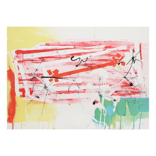 Dimitri Petrov "Abstract With Sun" Lithograph For Sale