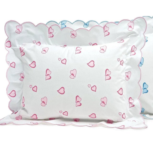 Traditional Lovable 21 Sham in Pink in Standard For Sale - Image 3 of 3