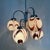 Italian Purple and White Murano Glass Swirl Chandelier, 1970s For Sale - Image 15 of 18