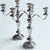 Metal MOS2026Antique Silver Plated Three Arm English Candleabras - A Pair For Sale - Image 7 of 18