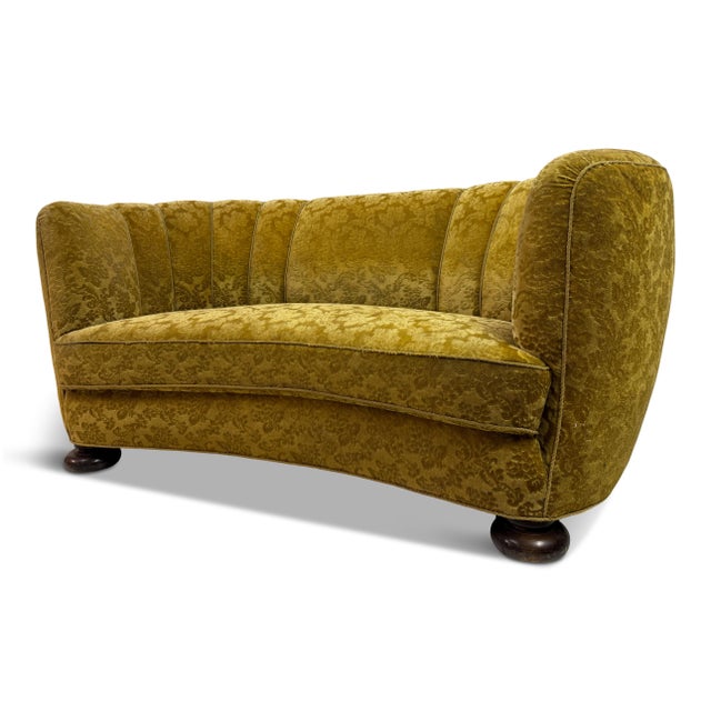 Vintage Danish Curved Banana Sofa, 1930s For Sale - Image 13 of 13
