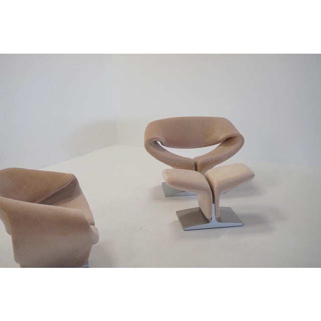 Ribbon Chairs with Ottoman by Pierre Paulin for Artifort, Netherlands, 1990s, Set of 3 For Sale - Image 11 of 14
