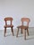Wood Rustic Carved and Stained Pine Chairs, Sweden, 1940s, Set of 2 For Sale - Image 7 of 7