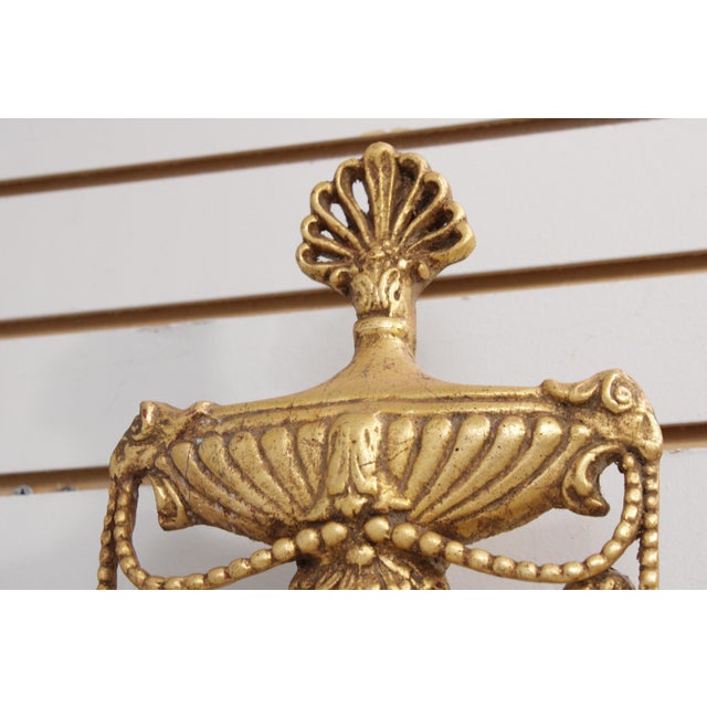 Gold Friedman Brothers Neoclassical Sphynix Mirror For Sale - Image 8 of 18