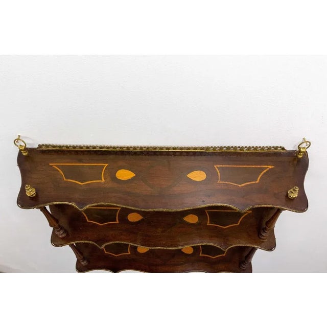 Napoleon III Wall Shelf in Wood, 1890s For Sale - Image 5 of 12