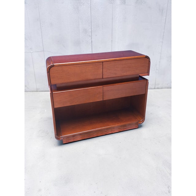 Vintage Walnut Storage Unit with Drawers, Italy, 1970s For Sale - Image 10 of 10