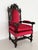 Italian Baroque Throne Armchair in Walnut and Velvet, 1890s-1900s For Sale - Image 10 of 18