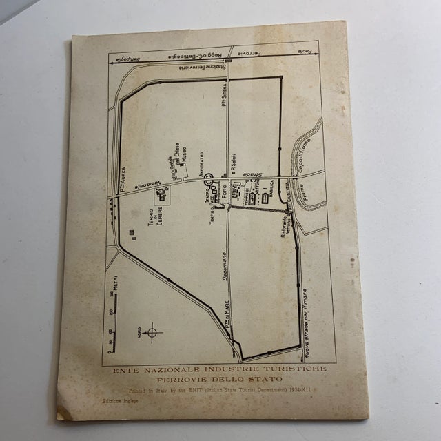 Given out at New York World's Fair Italian Pavilion 1939-1940. Printed in English in Italy. Ruins, architecture,...