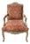 William Switzer Cerused Carved Fruitwood French Louis XV Style Arm Chair For Sale