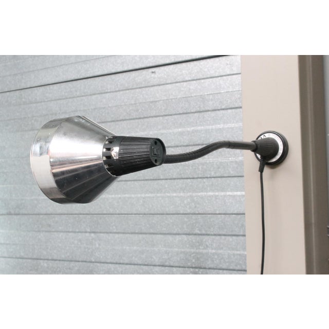 1970s Industrial Velux 843 Wall Lamp with Magnet, 1970s For Sale - Image 5 of 15