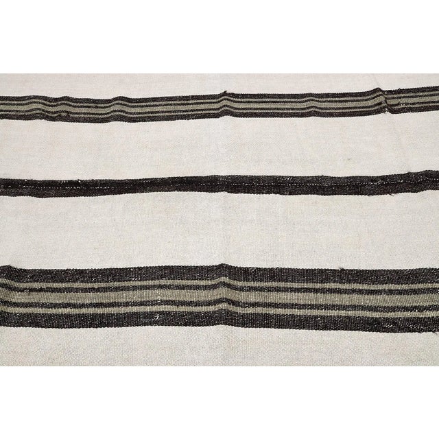 Mid 20th Century Vintage Turkish Hemp Kilim Rug For Sale - Image 4 of 7