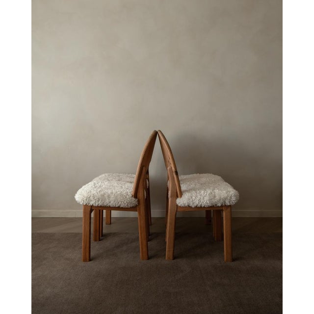 Rustic Vintage Danish Pine Dining Chairs, 1980s, Set of 4 For Sale - Image 3 of 18