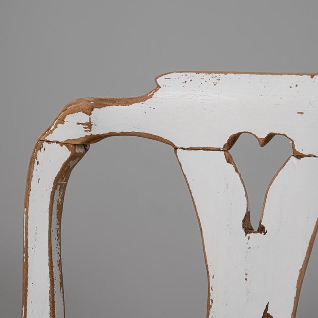 Mid 20th Century 20th Century Swedish Rococo Revival Wood Patinated Dining Chairs - Set of 3 For Sale - Image 5 of 18