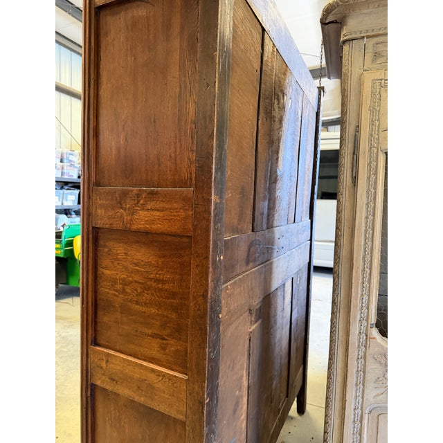 18th Century French Provincial Walnut Armoire For Sale - Image 4 of 8