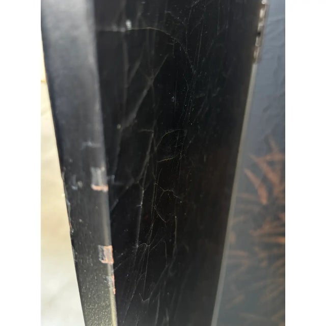 Baker Furniture Company Chinoiserie Coromandel Screen With Bamboo Pattern For Sale In Los Angeles - Image 6 of 7