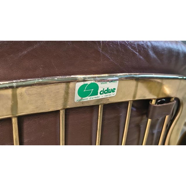 Vintage Dining Chairs in Leather from Cidue, 1970s, Set of 6 For Sale - Image 3 of 14