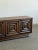 1960s Brutalist Walnut Credenza With Carved Diamond Design For Sale - Image 4 of 18
