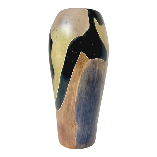 Late 20th Century Hand Carved Abstract Stone Vase For Sale