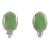 Early 21st Century Oval Jade Earrings - 2 Pieces For Sale