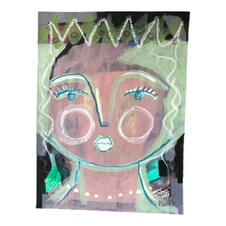 “The Queen” Contemporary Mixed Media Artwork by CL Auker For Sale