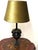 Antique Brass Fabric Shade Cherub Table Lamp, 1930s For Sale - Image 11 of 11