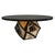 "Manchot" Round Table With Stainless Steel, Bronze, Handmade For Sale In Los Angeles - Image 6 of 9
