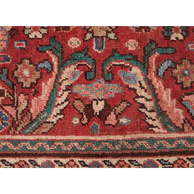 Vintage Persian Mahal Wool Rug For Sale In Sacramento - Image 6 of 13